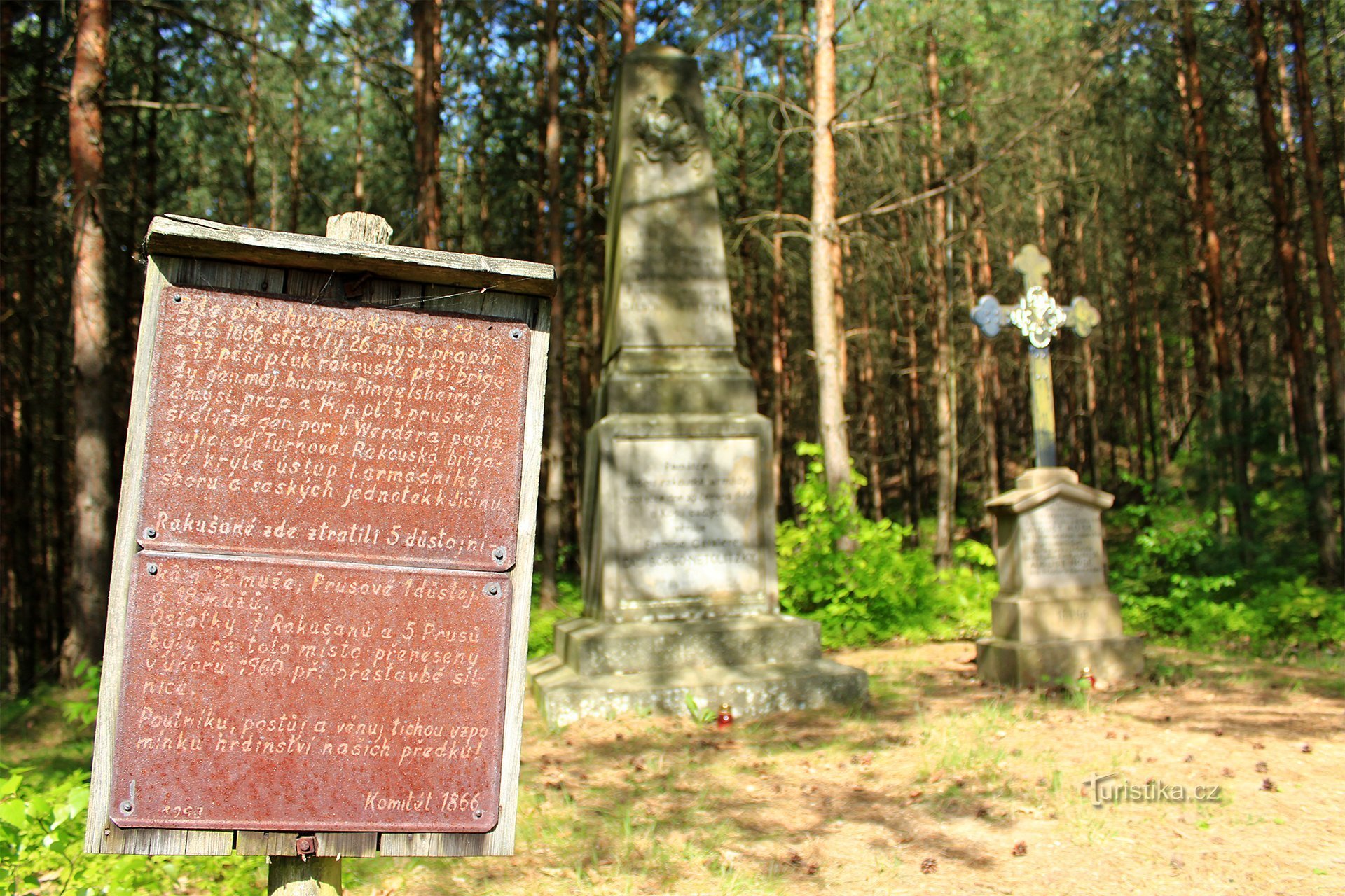 Pomnik bohaterów austriackich i pruskich.