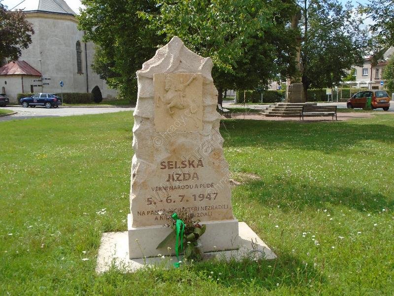 pomník Selská jízda