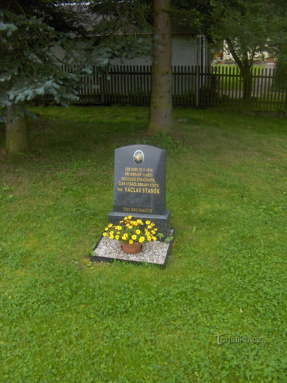 Monument voor de bewaking van Václav Staňek.