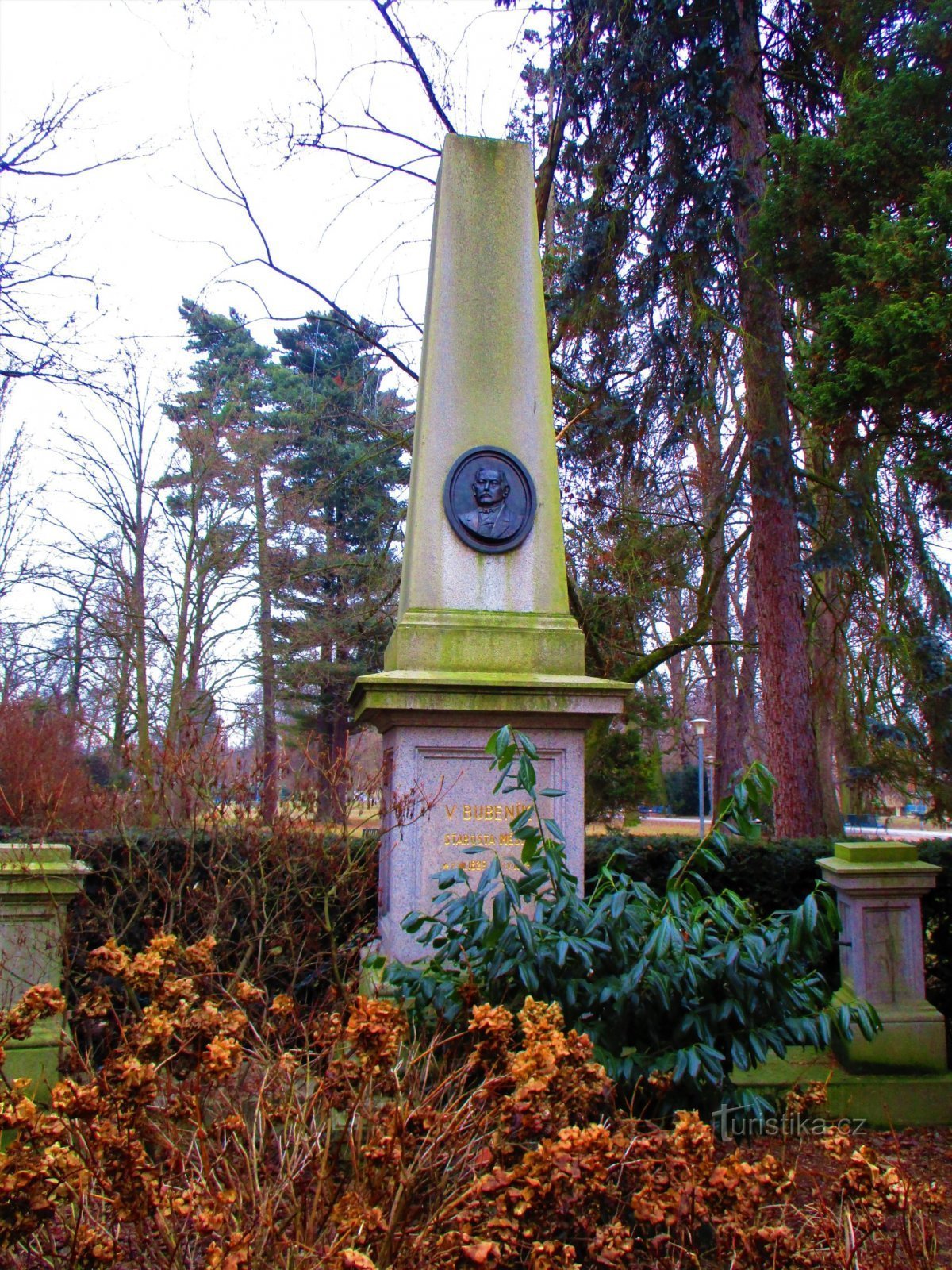 Monumentul lui Václav Bubeník (Pardubice, 12.1.2022)