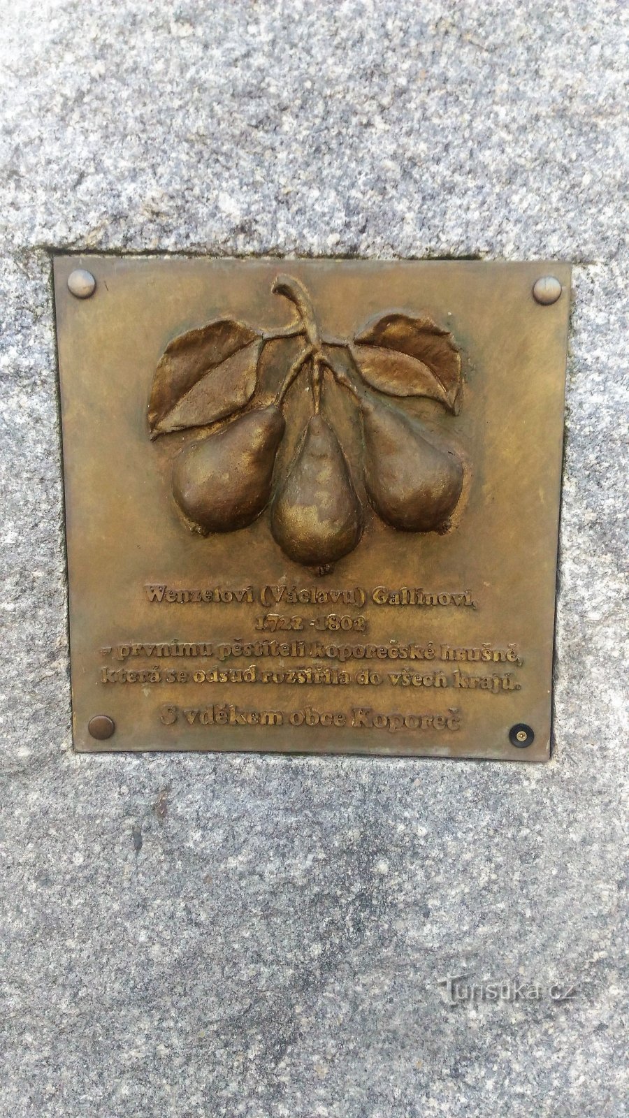 Monument til Wenzel Gallina i Koporeč.