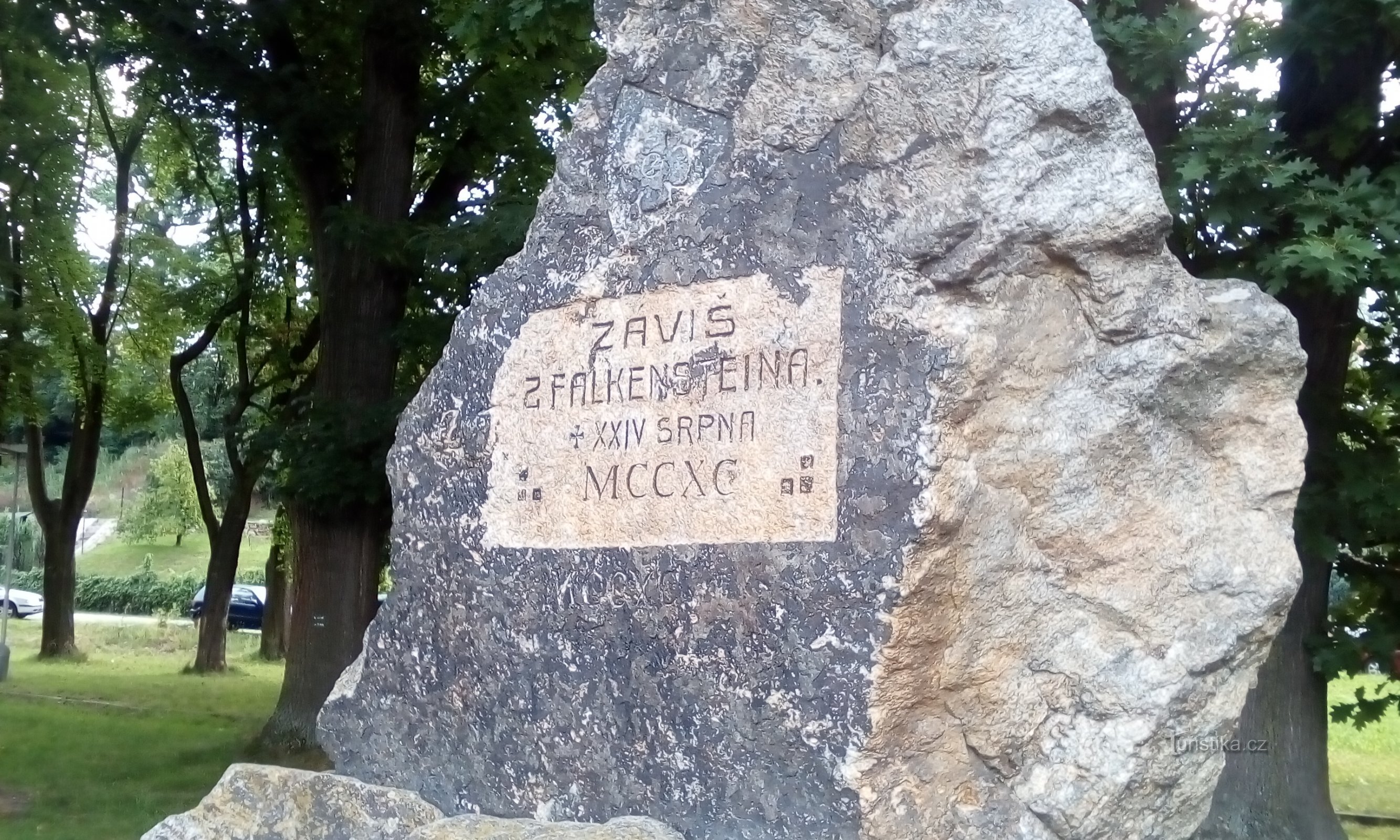 Monument till Závis från Falkenstein