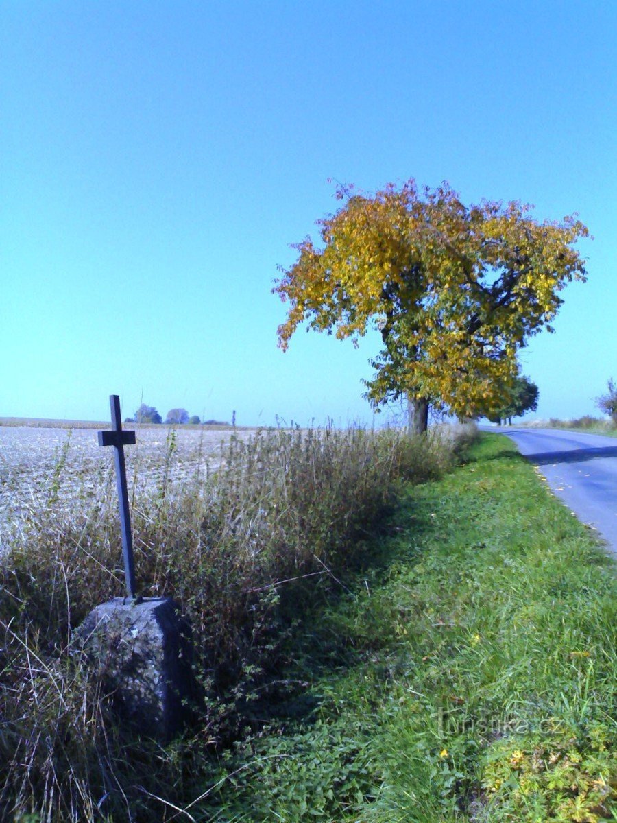 Monuments de la bataille de 1866 au-dessus de Bříza