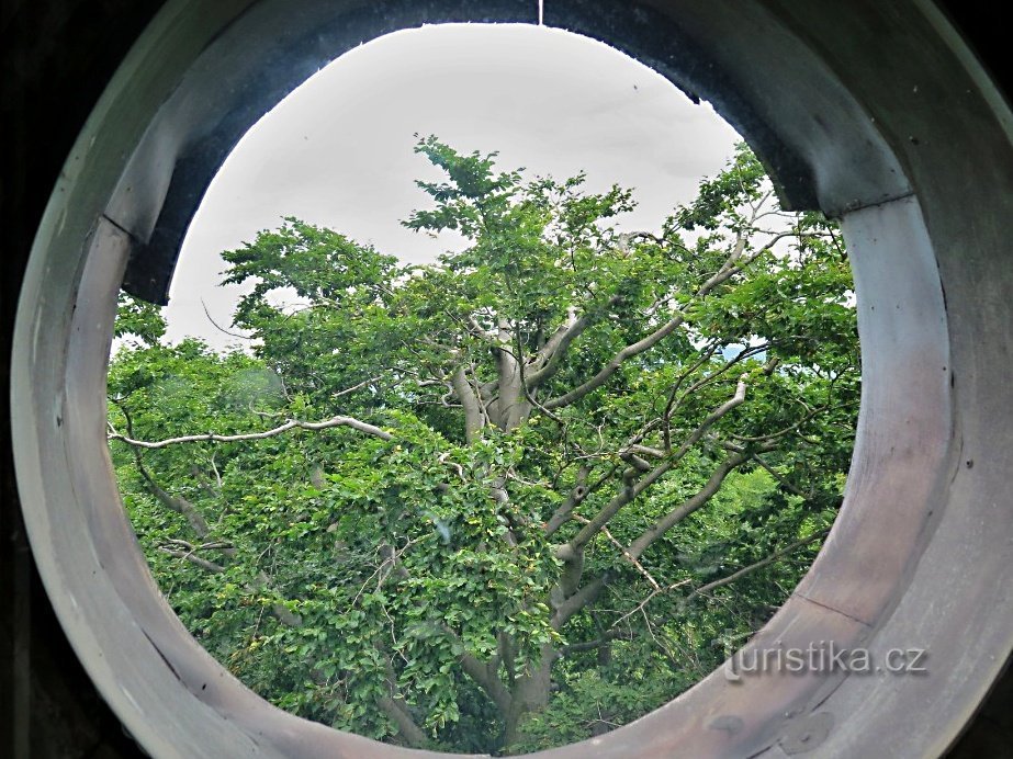 submarine view from the observation tower on Vlčí hora