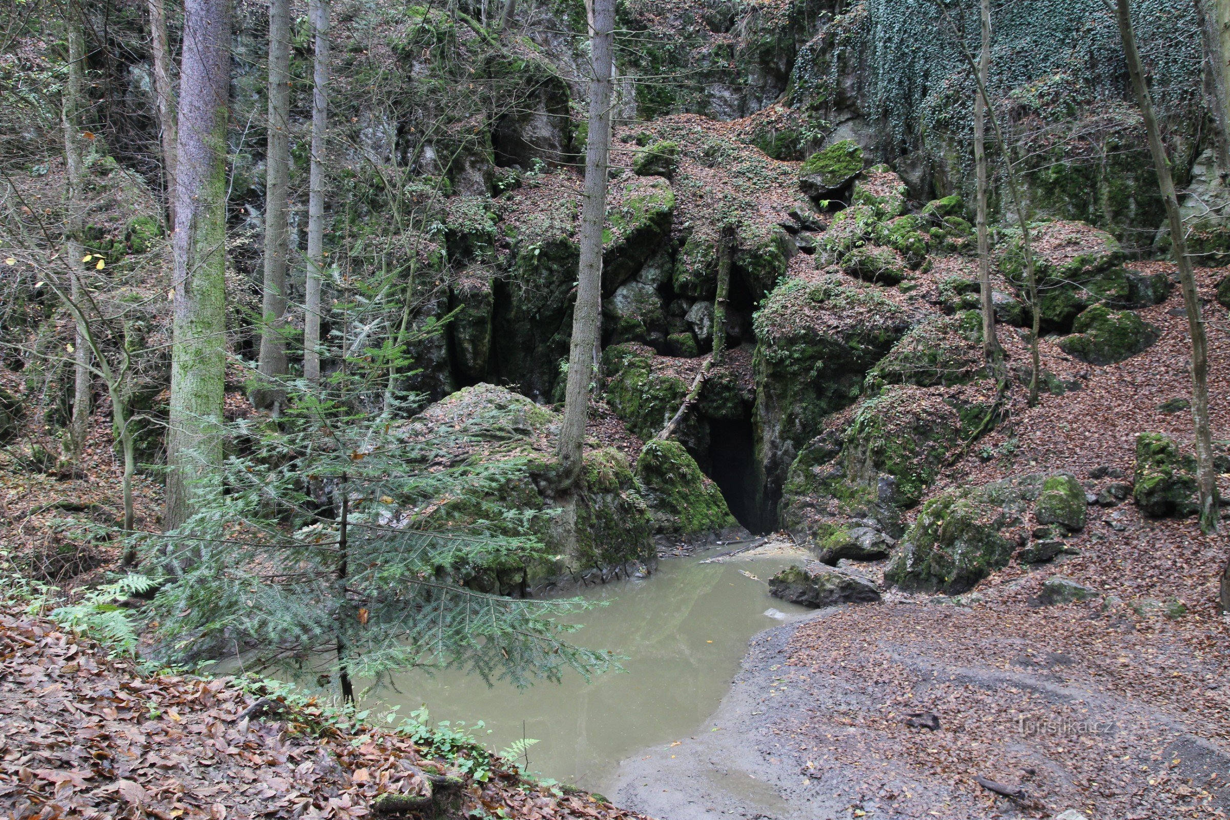 Submersible part of the Rudické subsidence