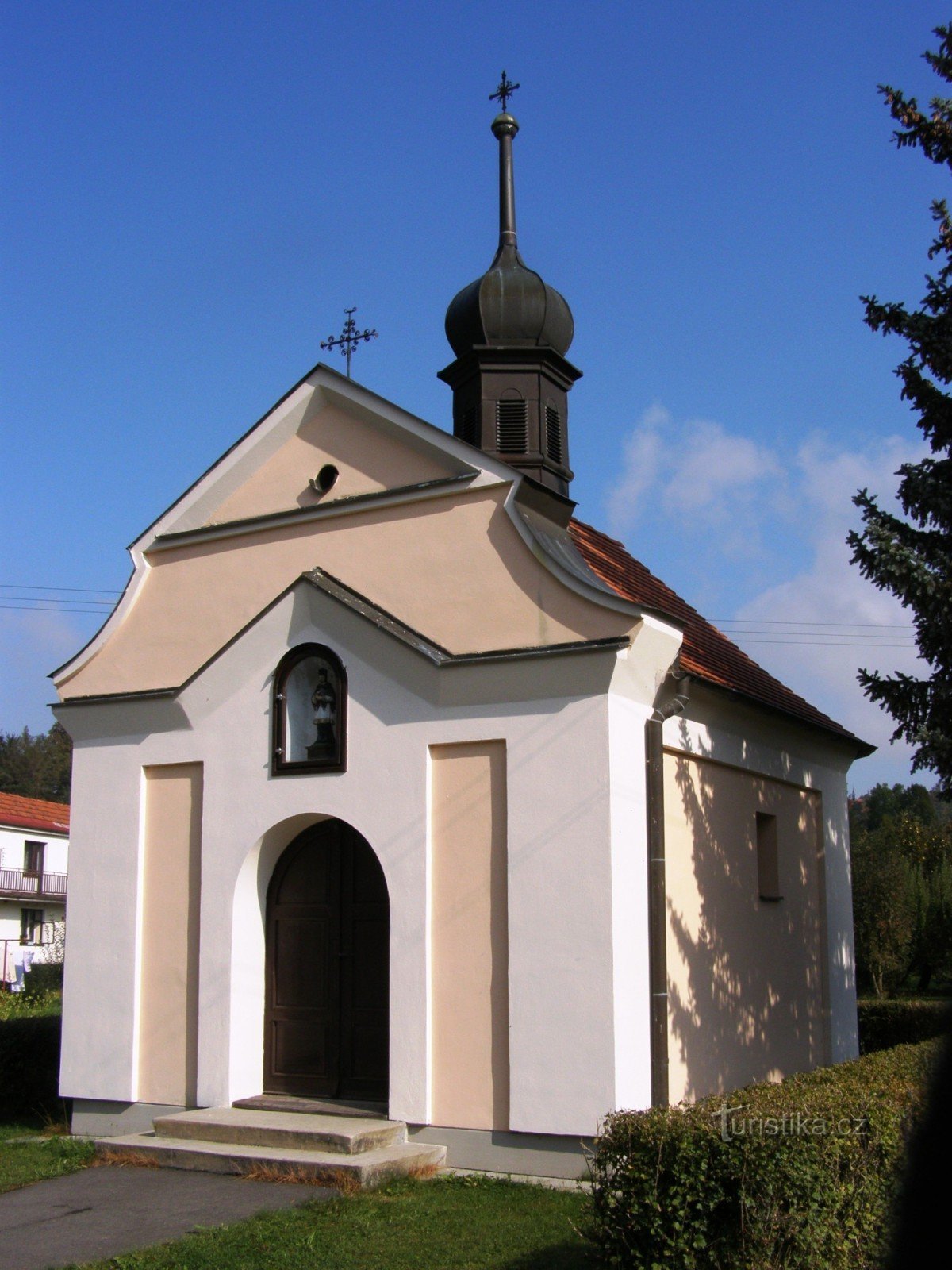 Poříčí lähellä Litomyšlea - Pyhän Nikolauksen kappelia. Jan Nepomucký