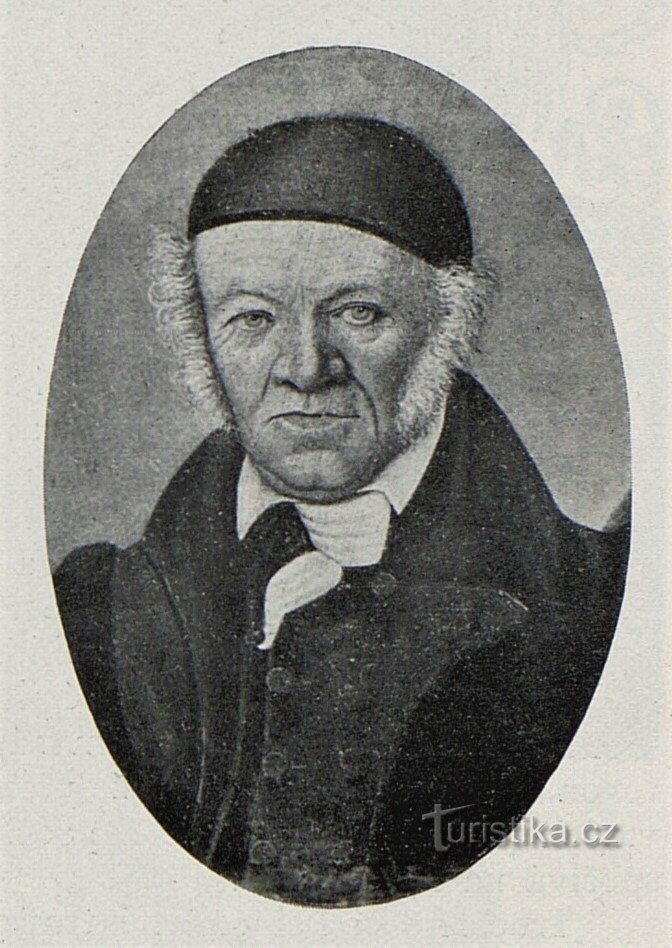 Retrato de Karel Sudimir Šnaidr desde o início do século XIX
