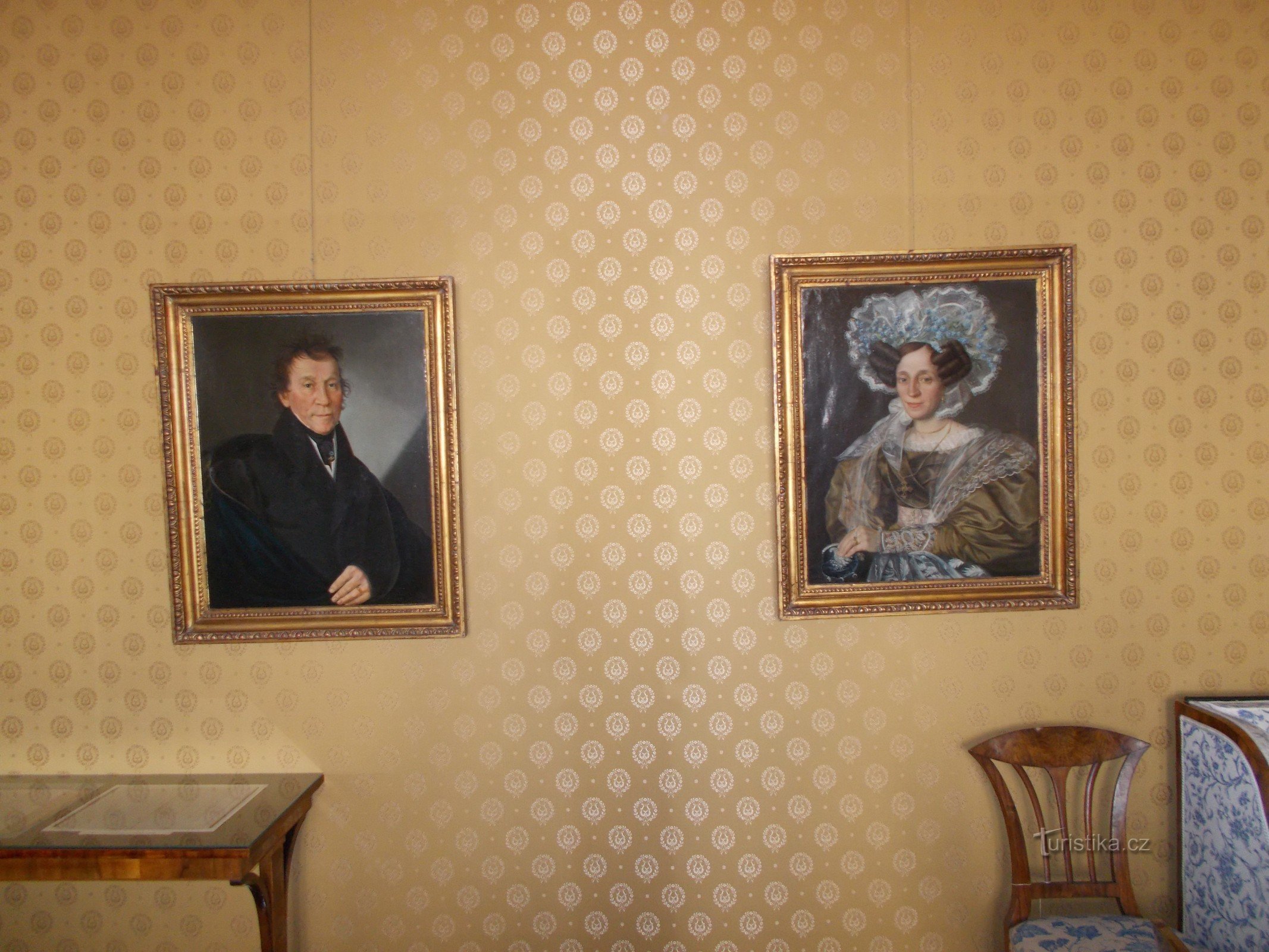 retratos de los padres de Bedřich Smetana