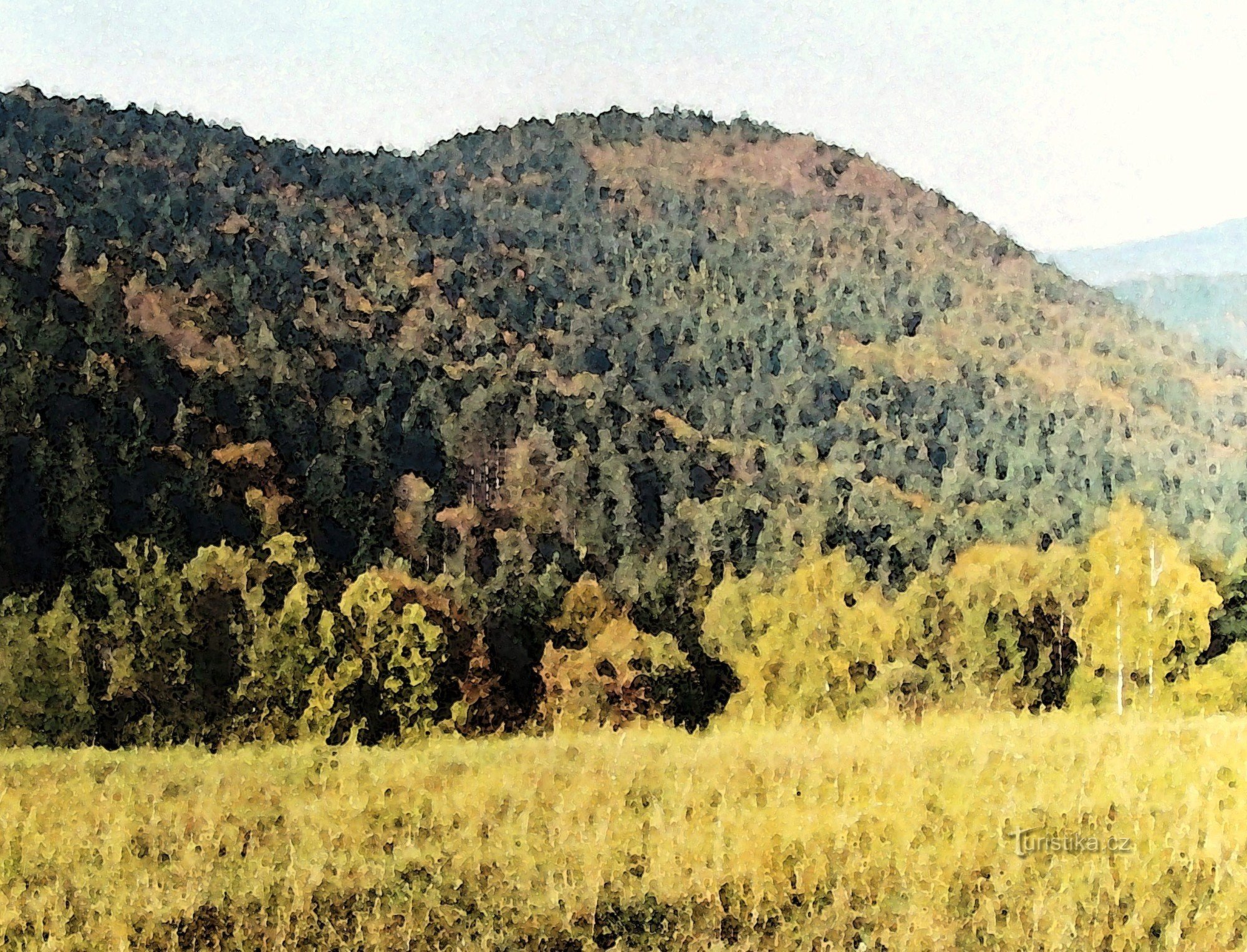 η τελευταία κορυφή της κορυφογραμμής πάνω από την κοιλάδα Senice - Kopce
