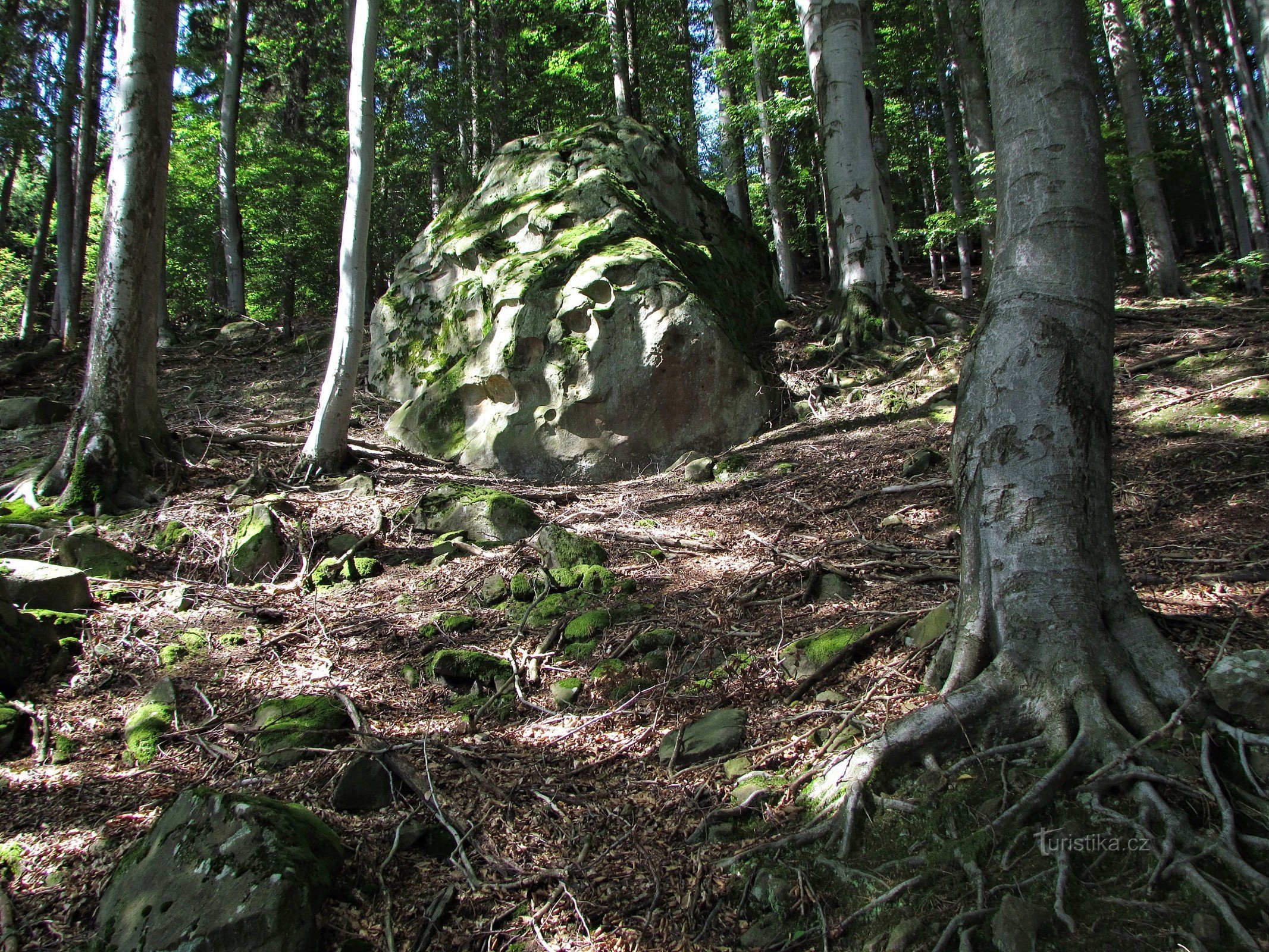 Una roccia spaccata