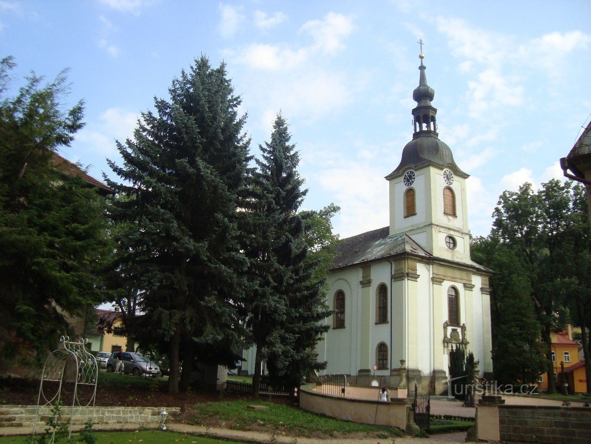 Potštejn - kościół św. Wawrzyńca - Fot. Ulrych Mir.