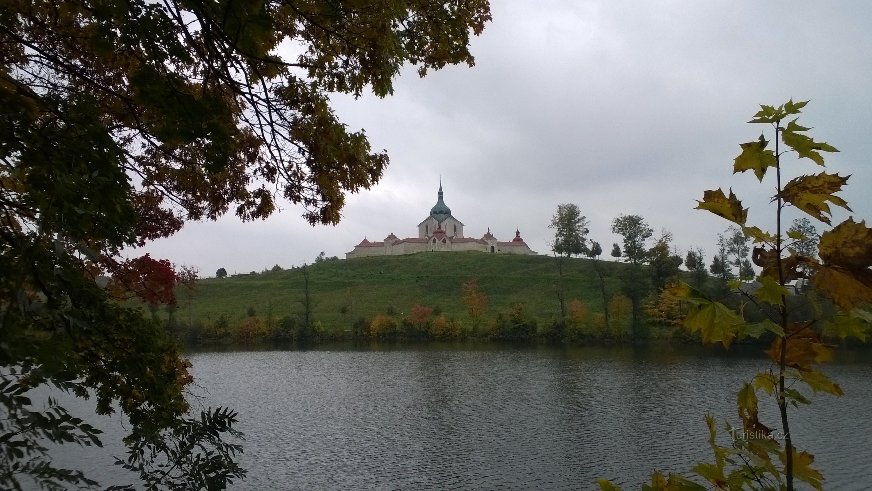 Poutní kostel Sv. Jana Nepomuckého na Zelené hoře.