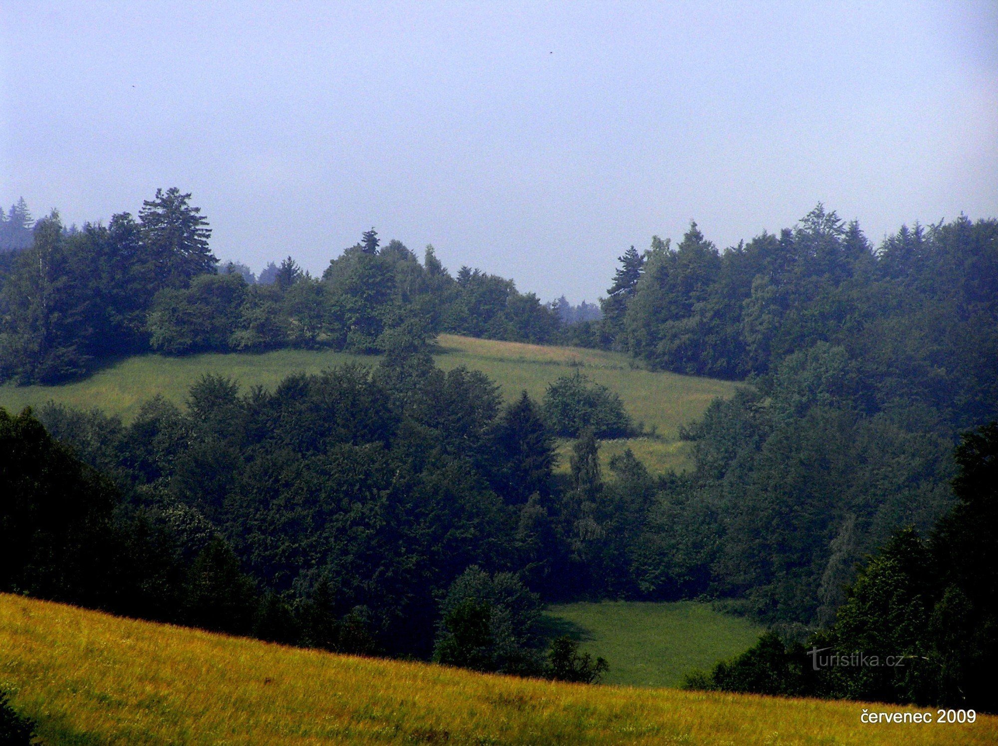 PP Stříbrník (vista desde la silla Stříbrník - zoom) (julio de 2009)
