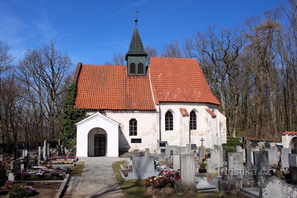 Pracheň, crkva sv. Klimenta, pogled s juga