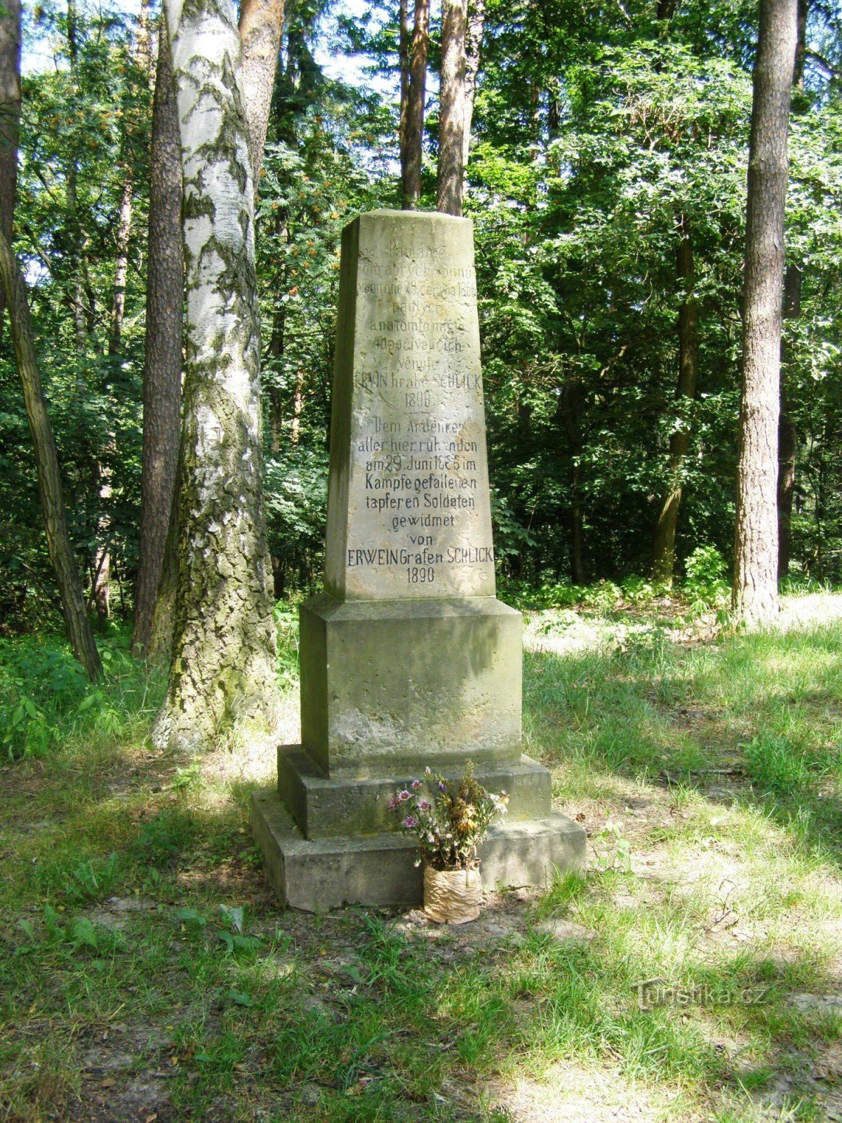 Prachov - monument voor de slag van 1866