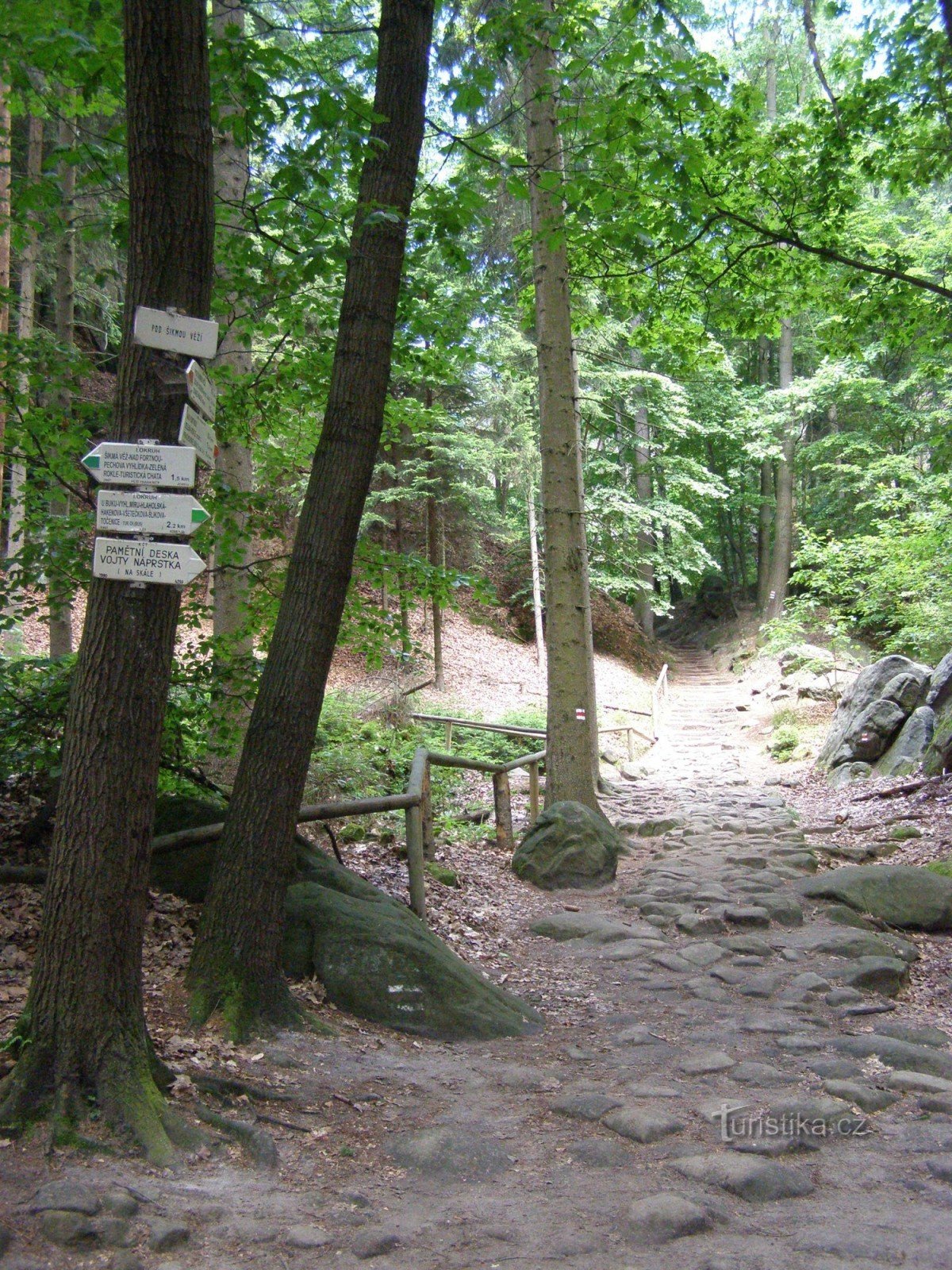 Prachovské skály - crossroads Under the Leaning Tower