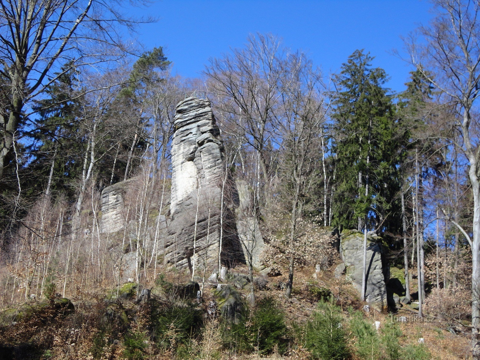 Prachovské skály - Torre inclinada - Mirante Vítka