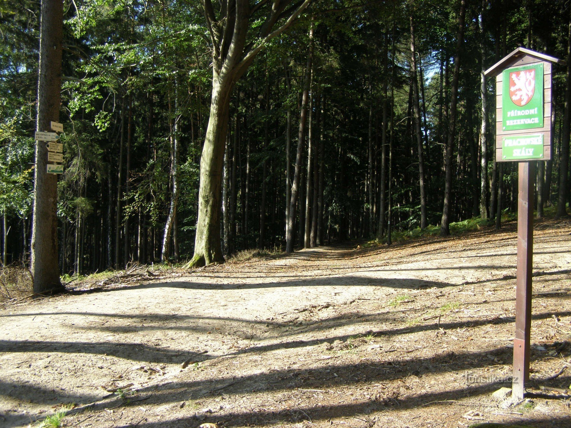 Prachovské skály - turistkorsning under Malou Svinčicí