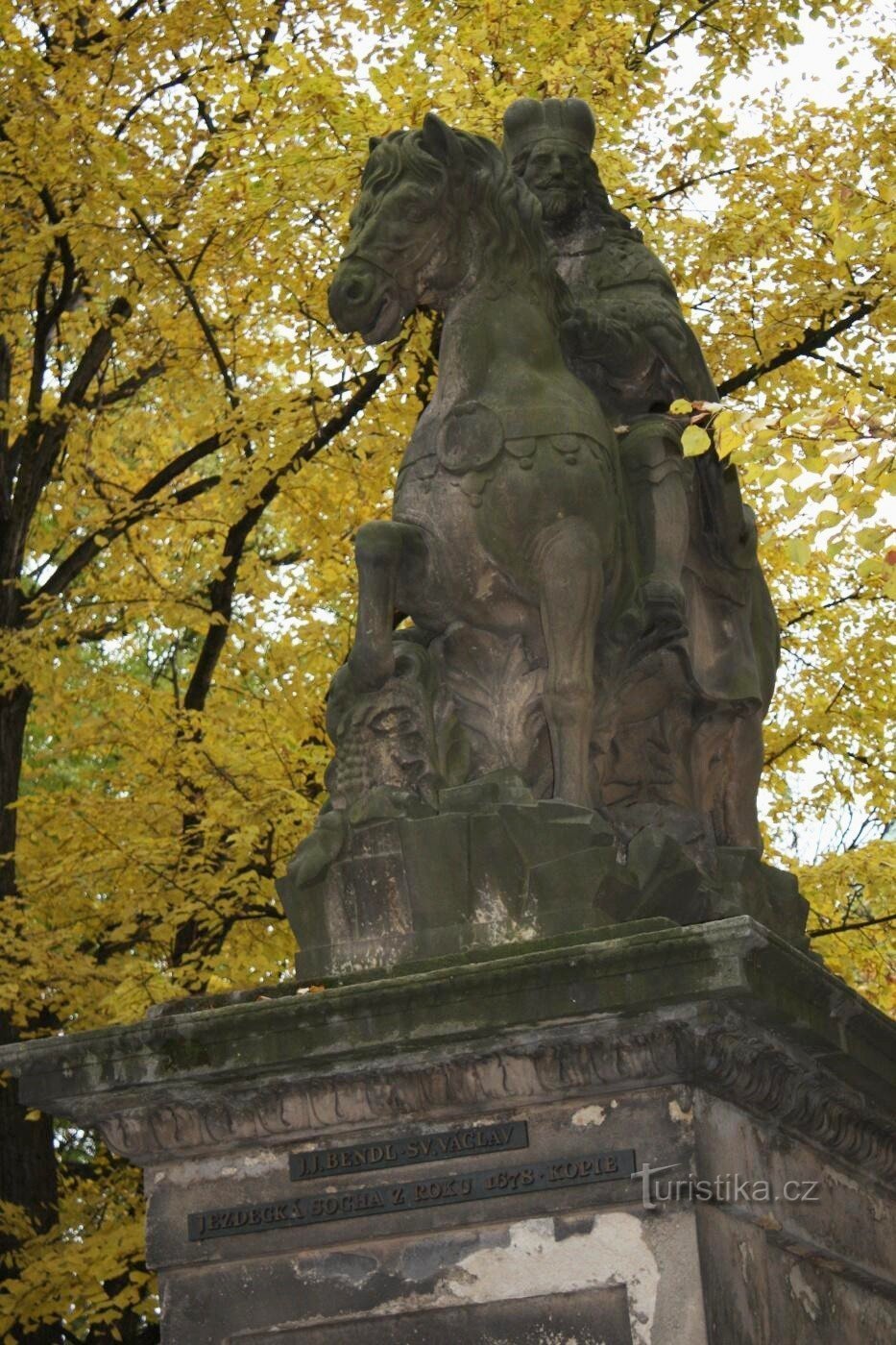 Prag - Reiterdenkmal St. Wenzel in Vyšehrad