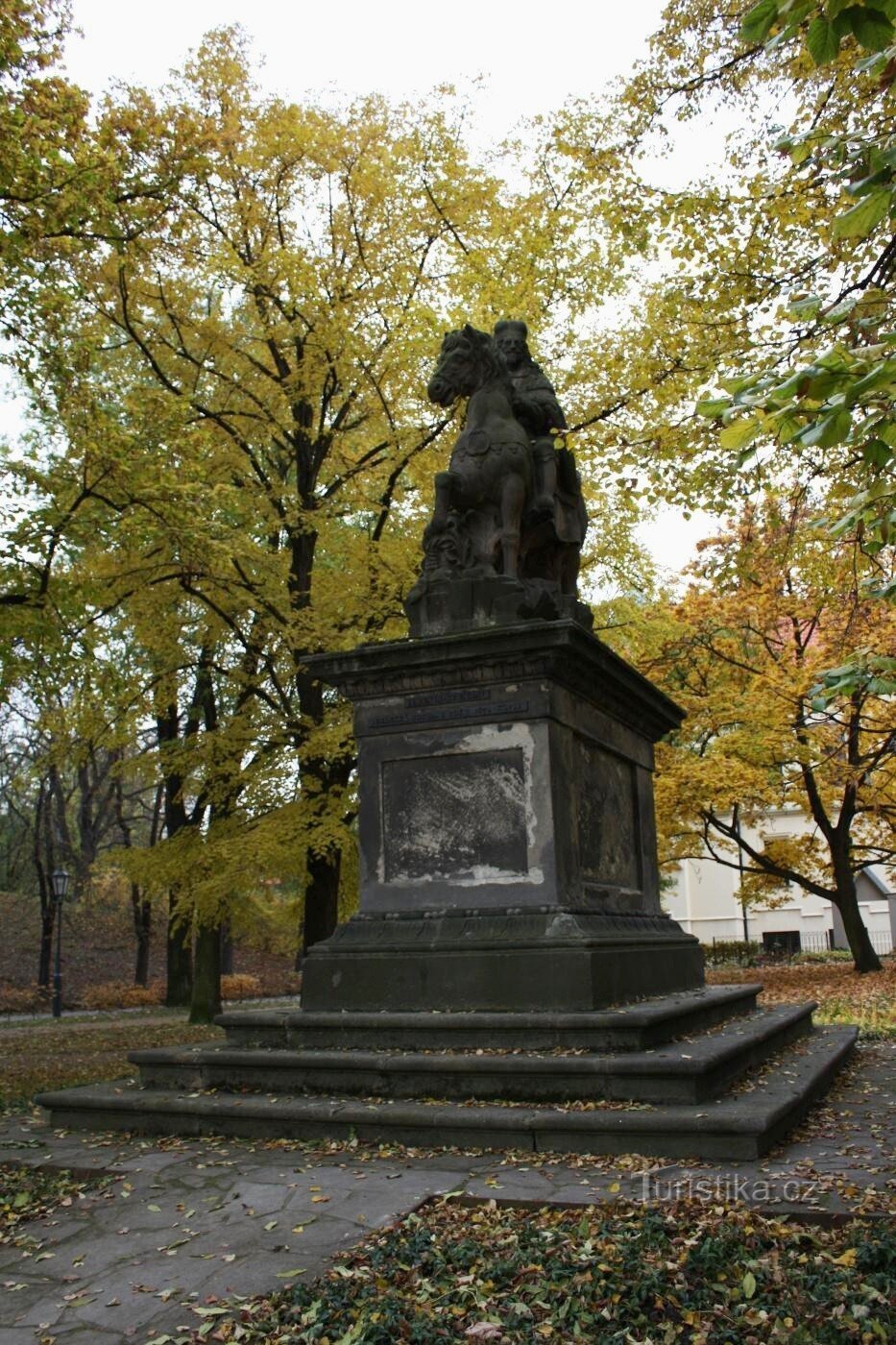 Prag - Ridemonumentet St. Wenceslas i Vyšehrad