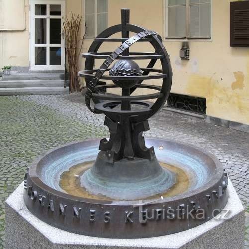 Praga - passagem de Kepler em Anenská náměstí, fonte