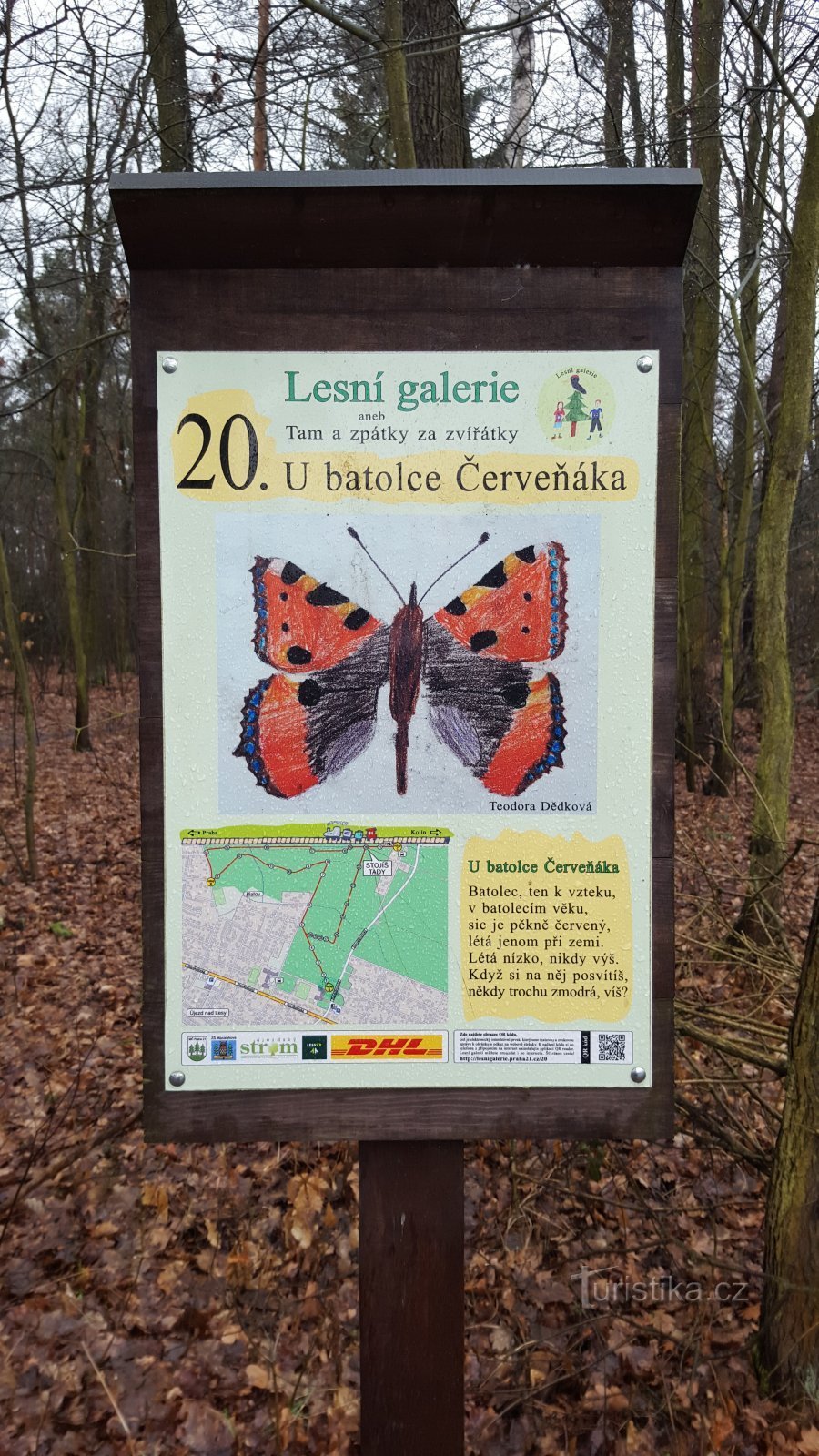 Praha-Klánovice - Lesní galerie - zastávka 20 - batolec Červeňák