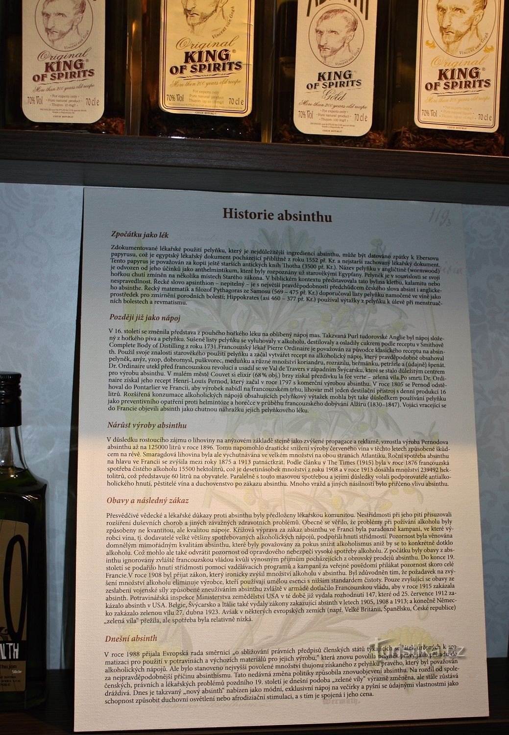 Prague – Musée de l'Absinthe et de l'Absintheria...