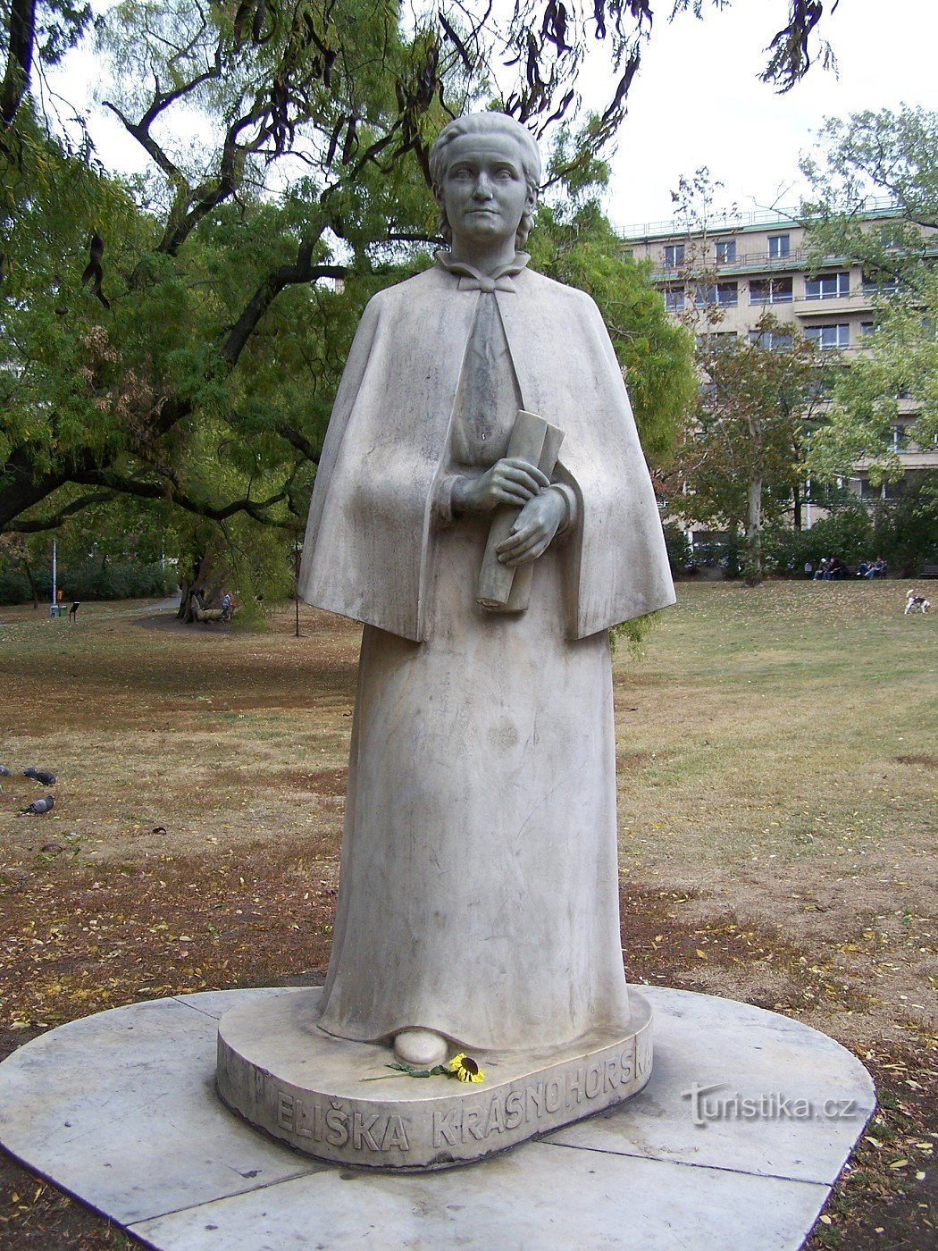 Prague - Monument à Eliška Krásnohorská