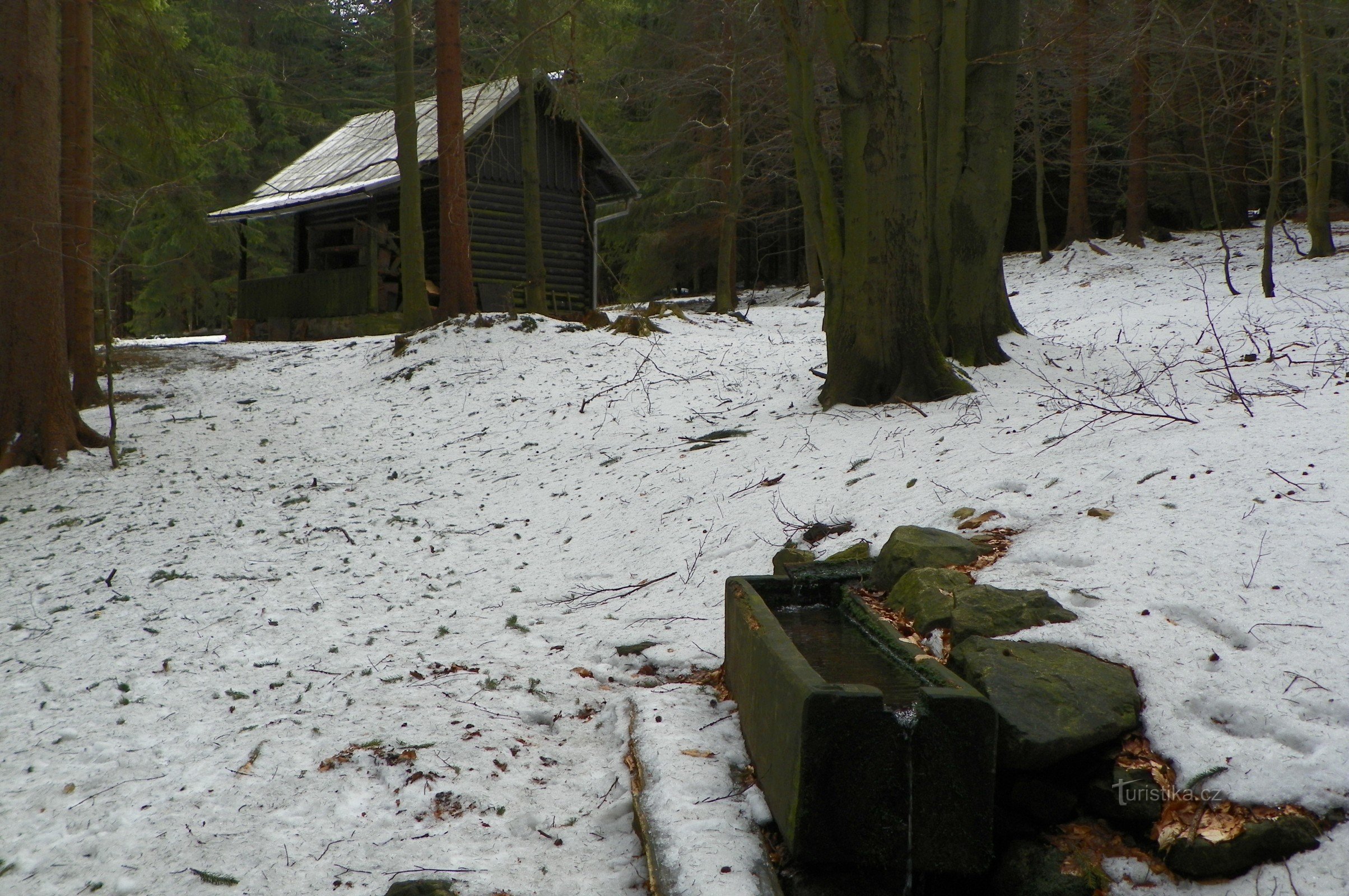 The spring with Eleonorka cottage