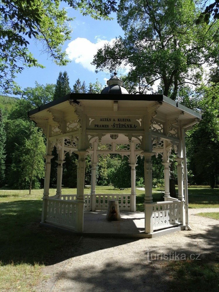 Pramen Štěpánka - Pavillon von Alois Klein - Karlovy Vary