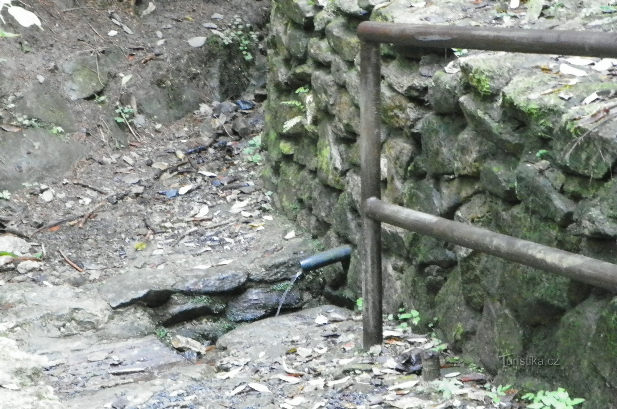 La sorgente del pozzo vicino a Křivák