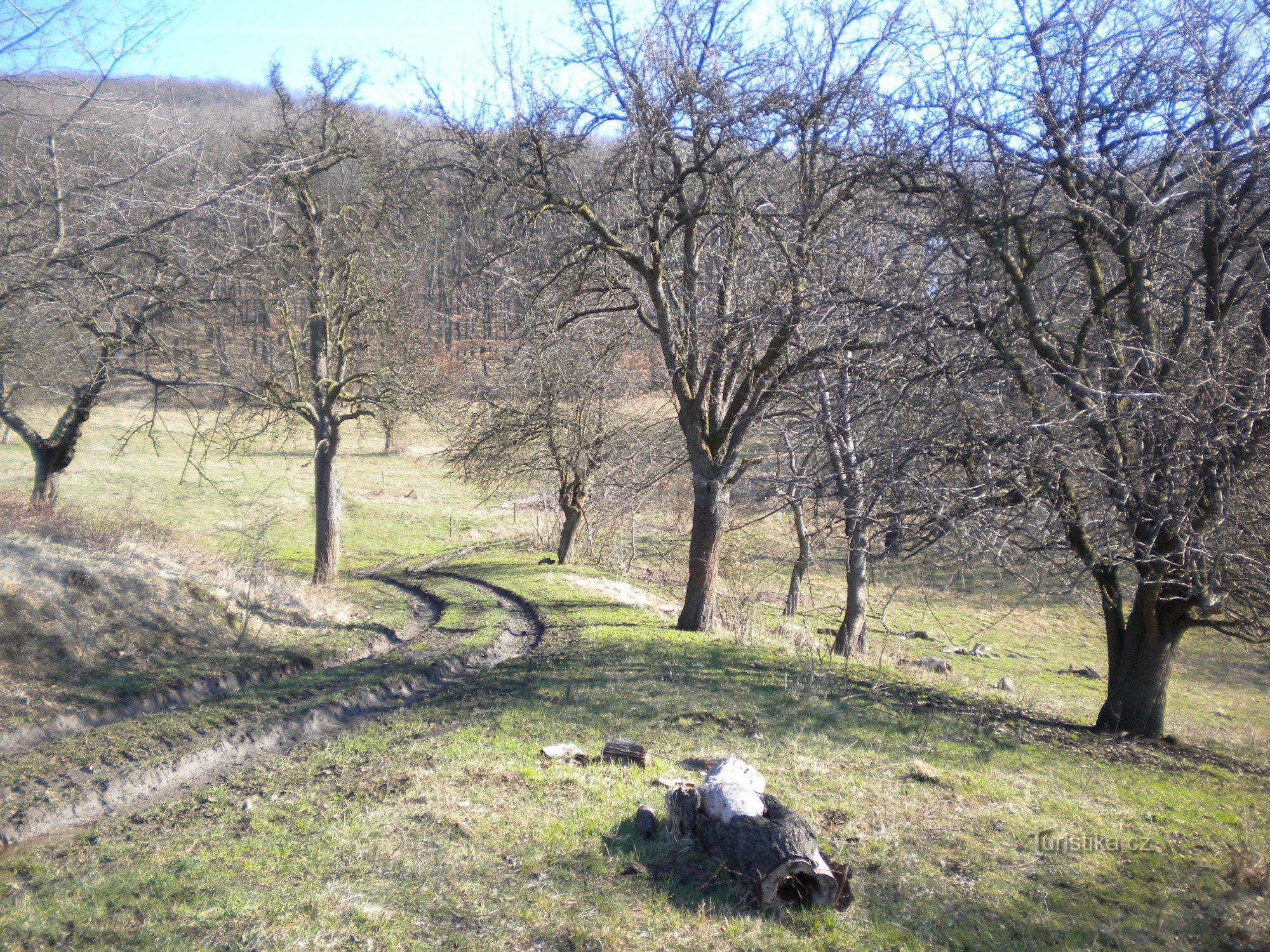 Nous entrons tout juste dans la route Zbožná-Kletečná.