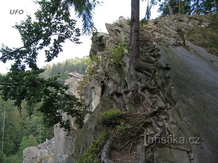 frente a la cima de Malé Rabštýn