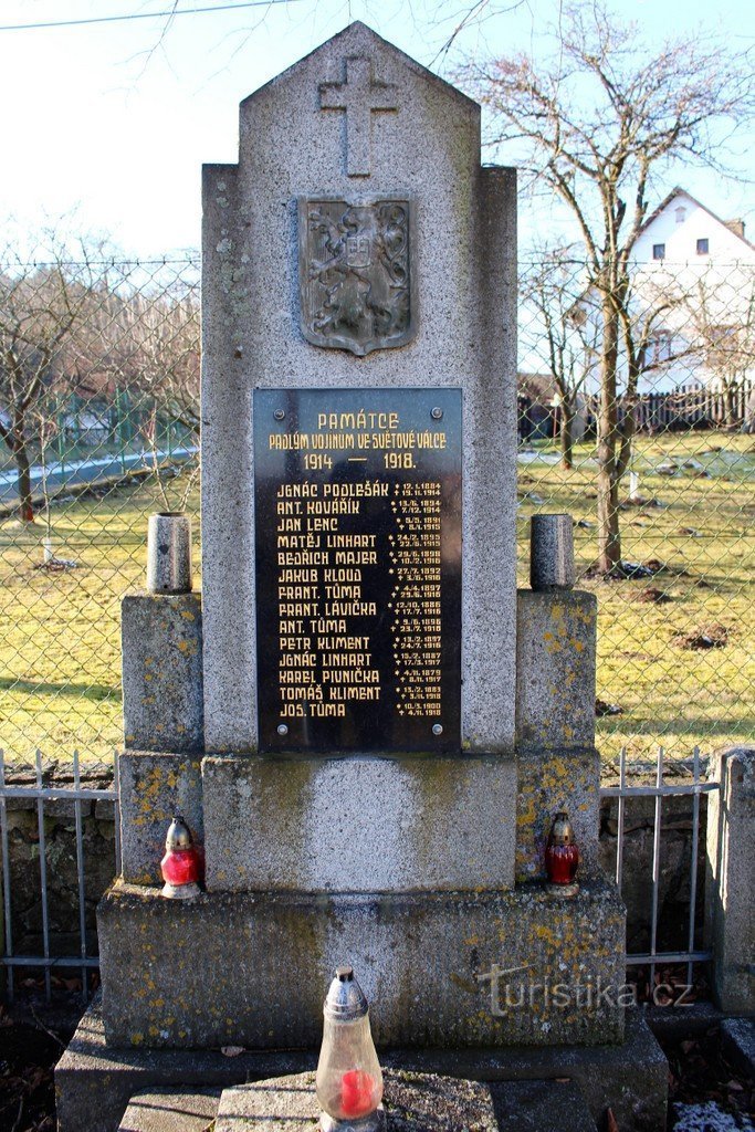 The front of the monument