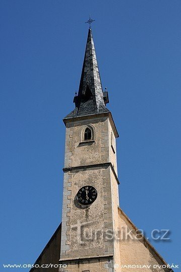 Phía trước Vytoň-nhà thờ Thánh Philip và Jacob