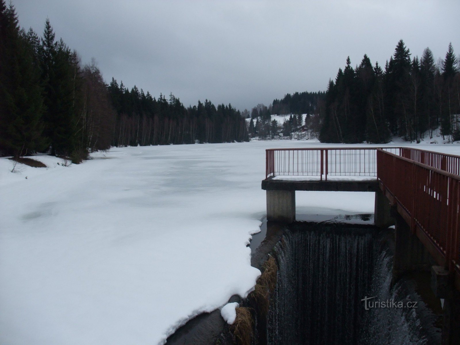 Bílý Halštrov Dam - Weisse Elster 1.3.2009