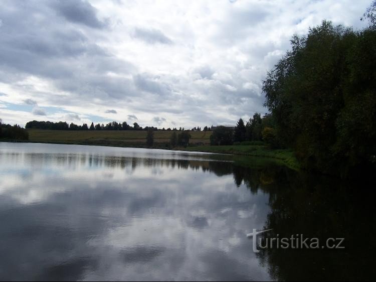 Reservoir: A view of the Bílovek Reservoir