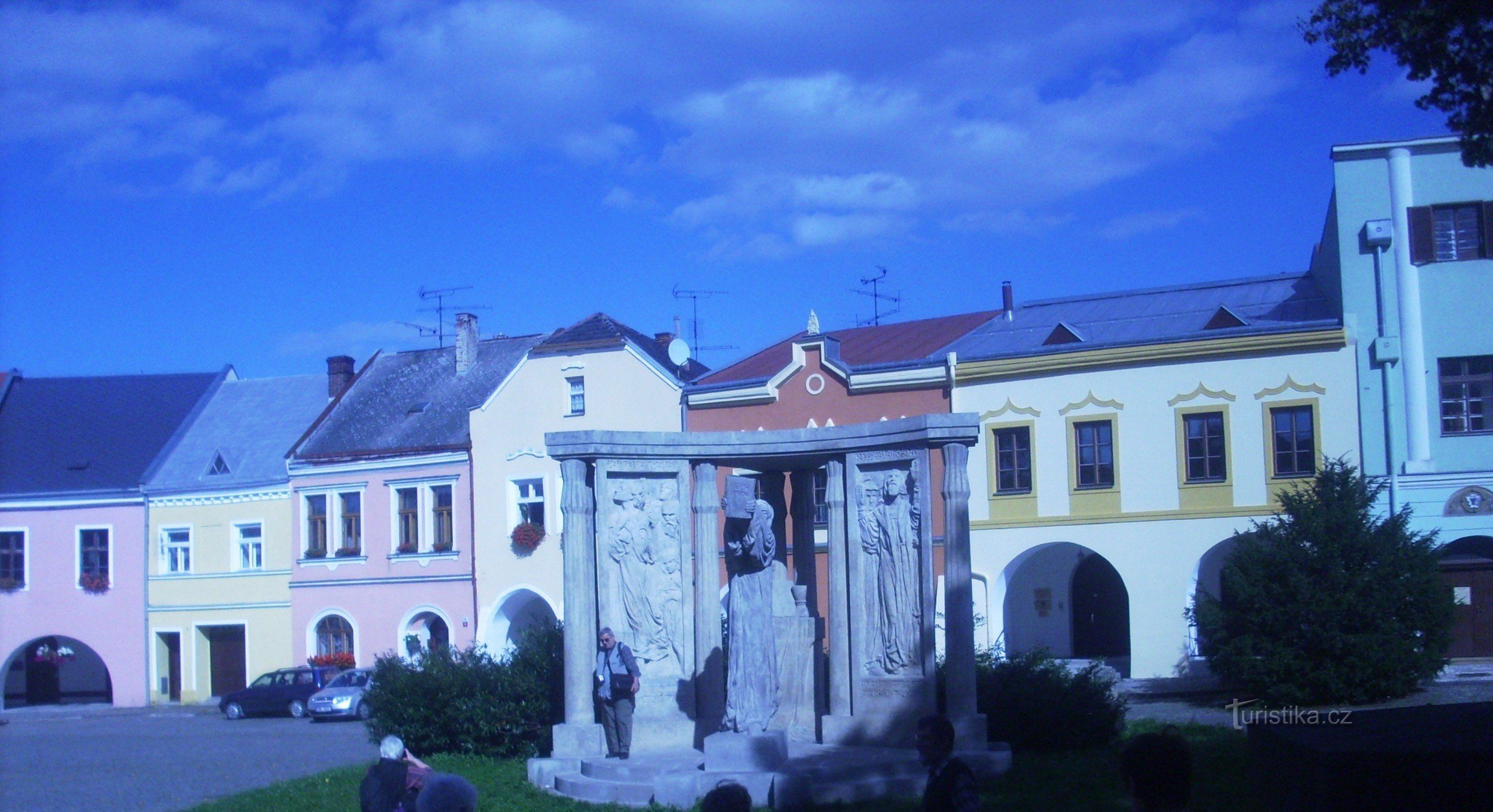 Monumento de Přer a Jan Blahoslav por František Bílek