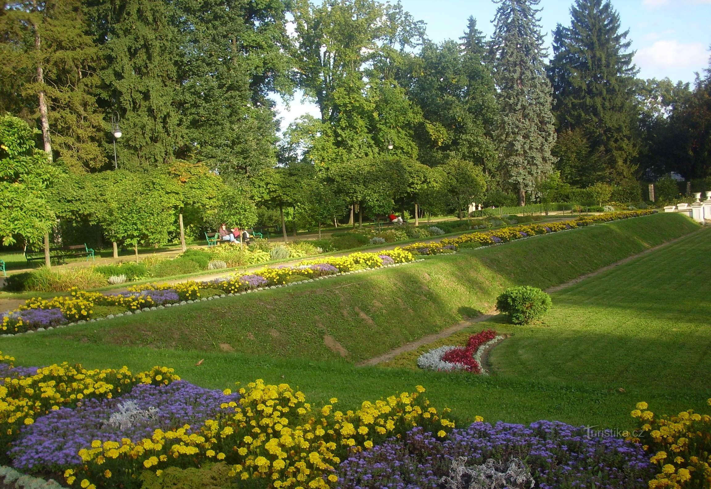 Přerov - Michalovpark in bloei