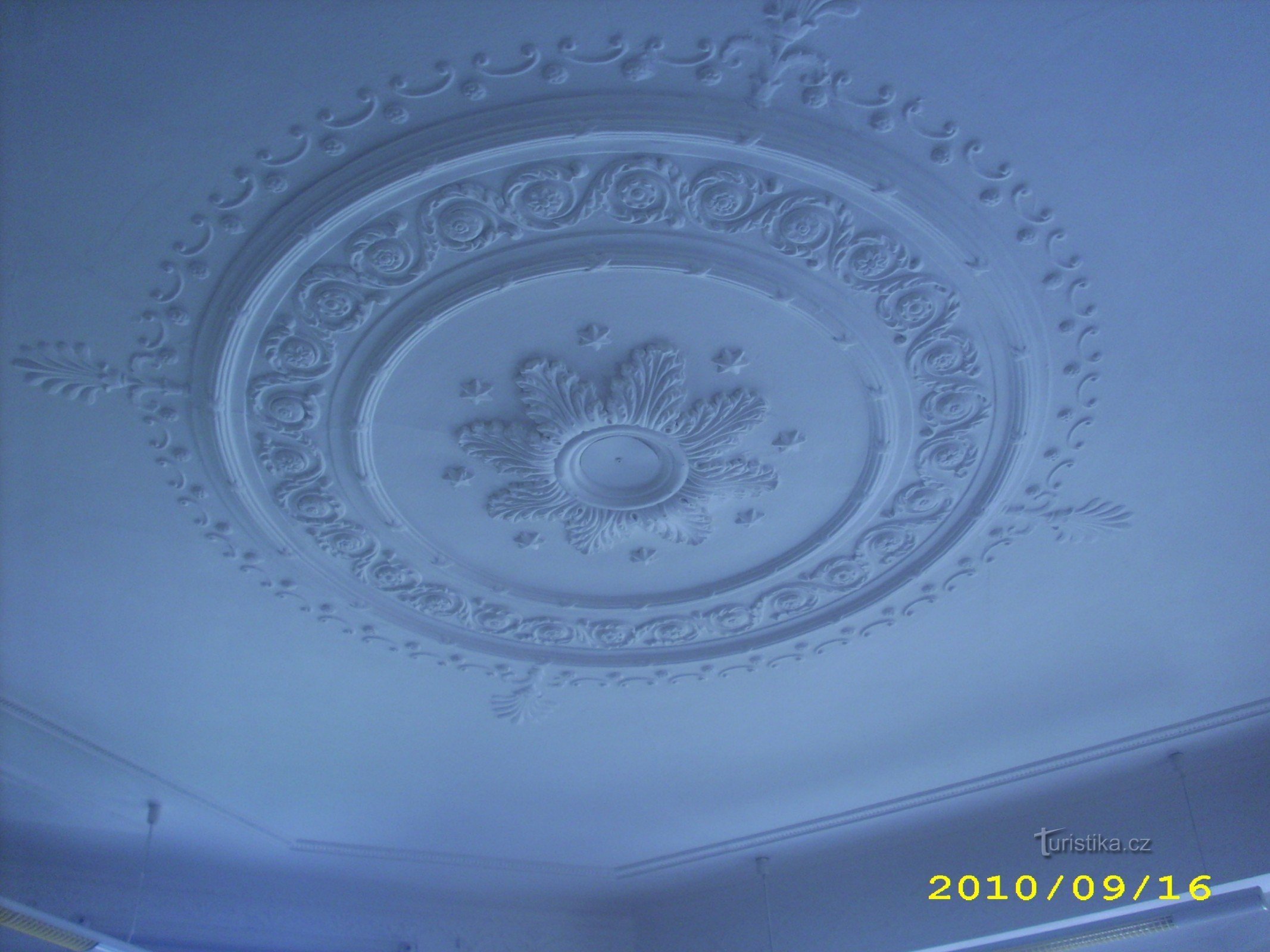 Přerov - plafond de la bibliothèque