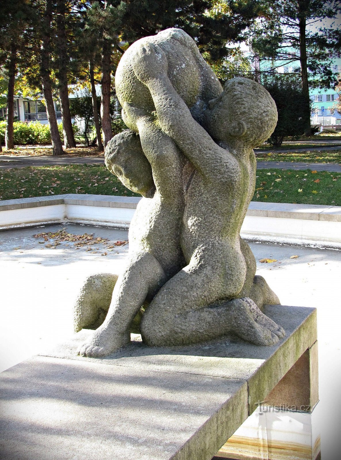 Přerov statue Children with a ball