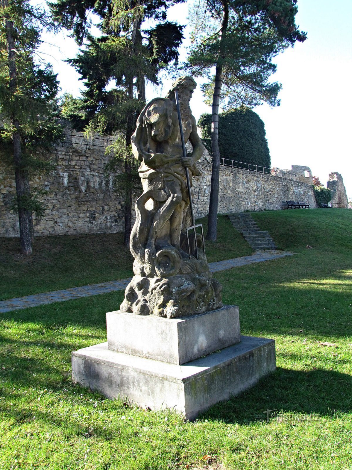 La statua di Nettuno a Přerov