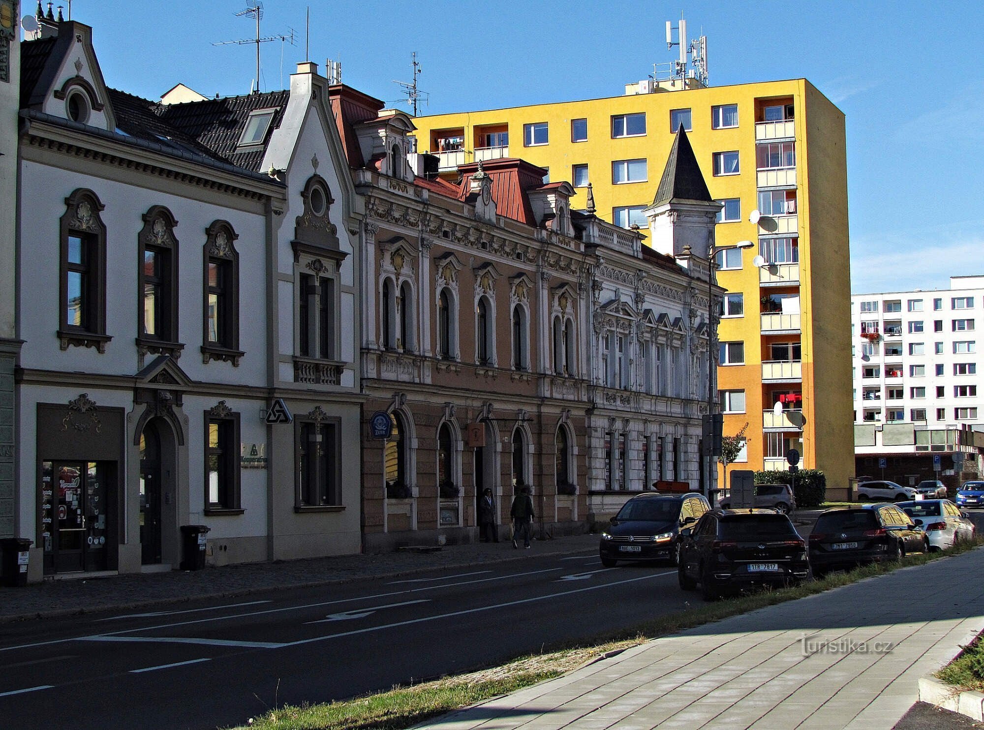 Angle Přerovský des rues Palackého et Komenského