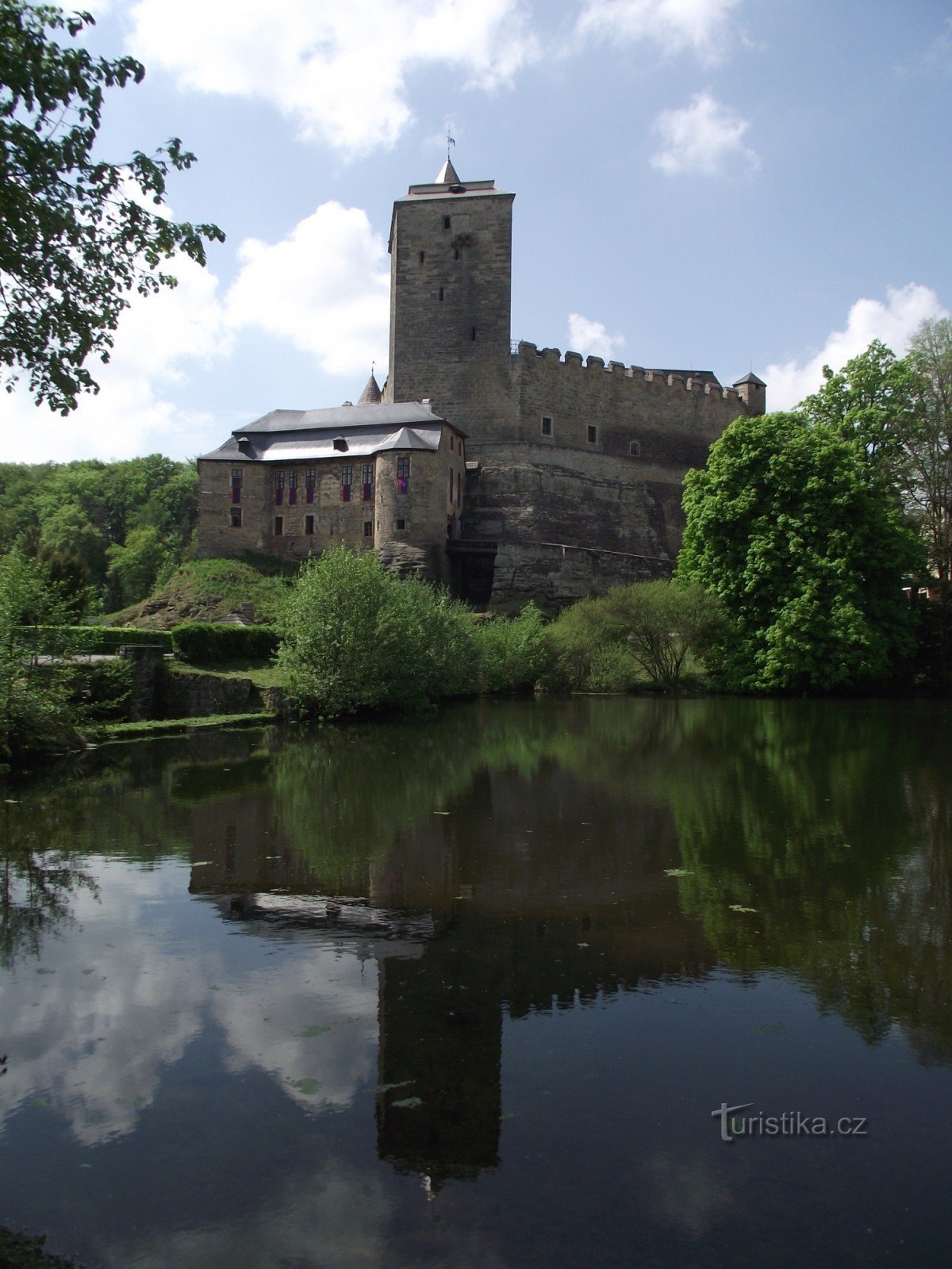 através da lagoa branca