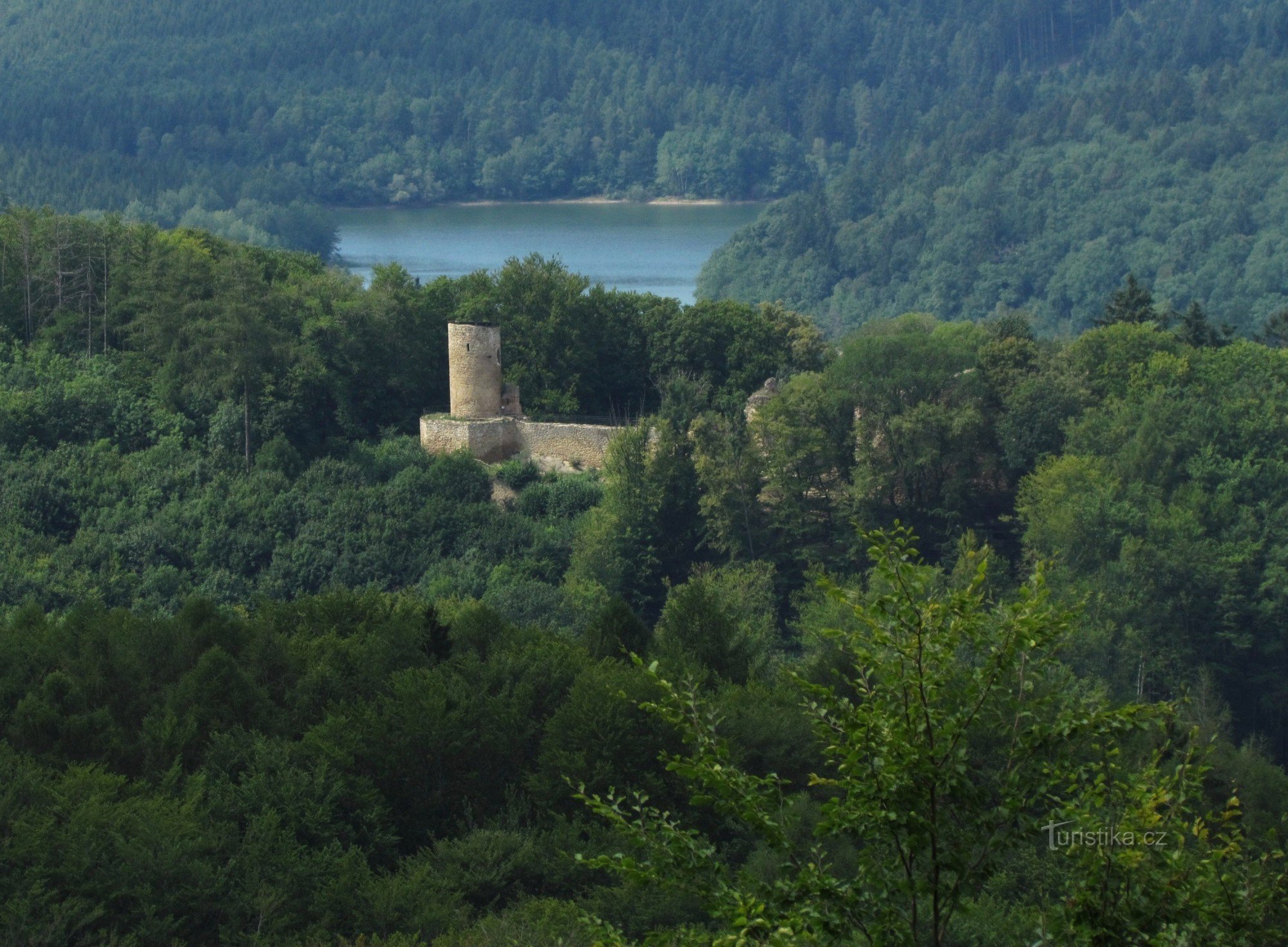 Across the Buchlov Mountains from north to south