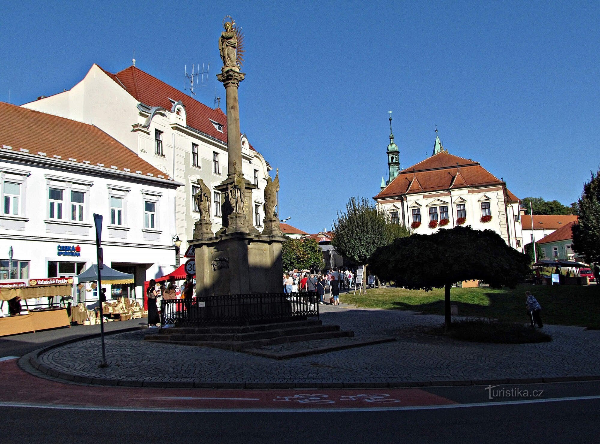 across Comenius Square