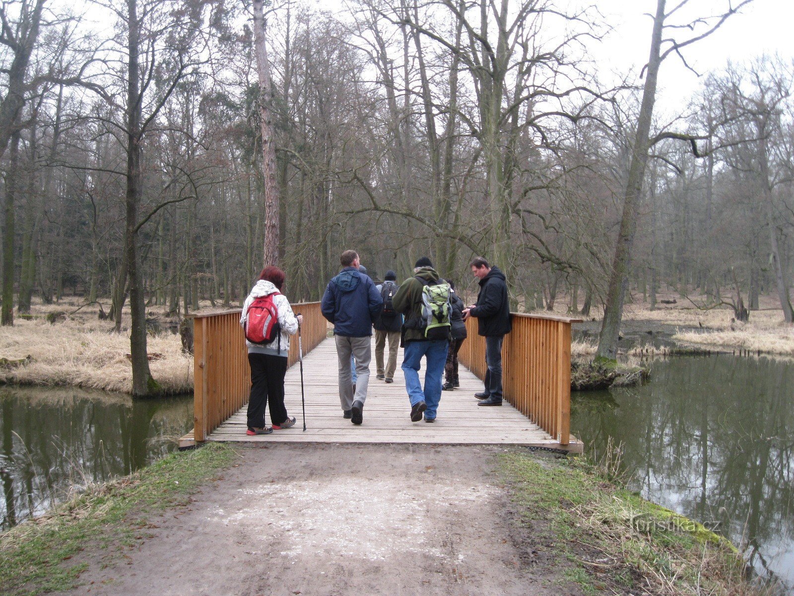 Door het kasteelpark