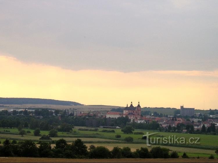 Přeštice, panorama da cidade desde o sul