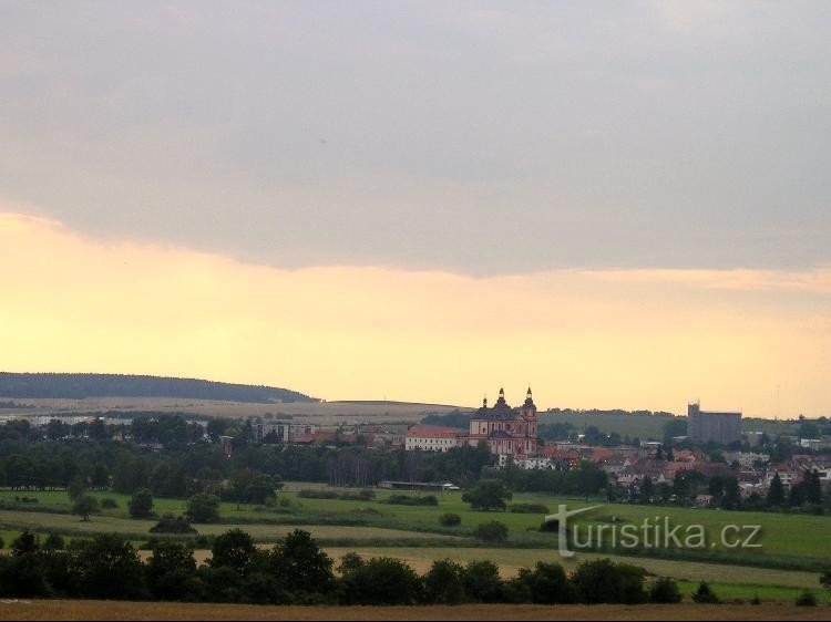 Přeštice, Panorama der Stadt von Süden