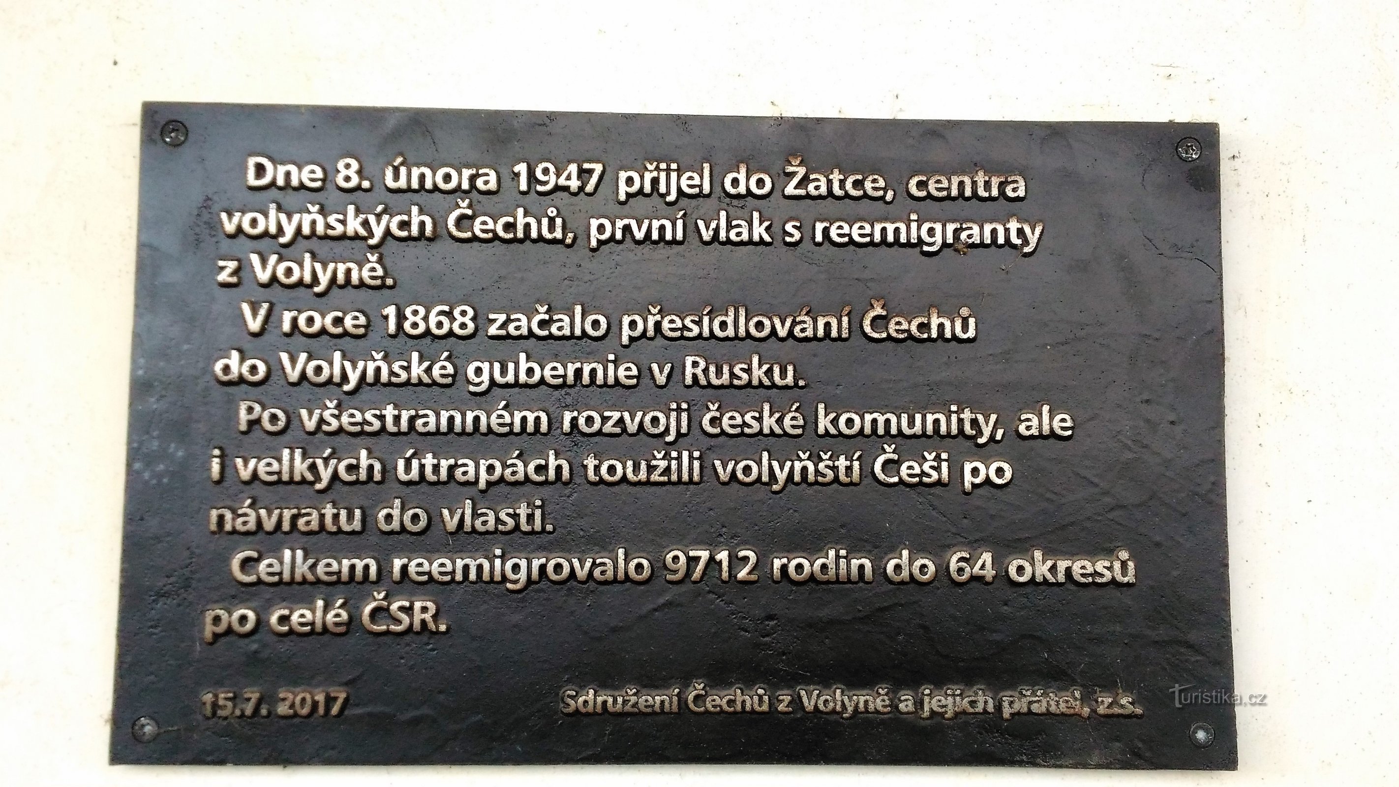 L'histoire des Tchèques de Žatec Volyn.